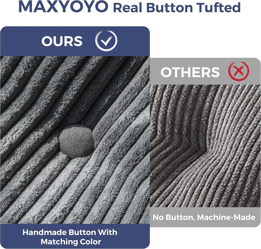 MAXYOYO Folding Sofa Bed Convertible Sleeper Chair with Pillow Foldable Mattress with Back Support wourant