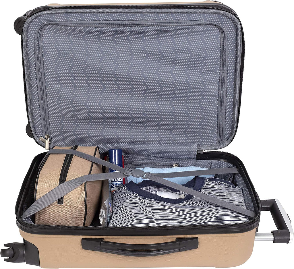 Hardside Travel Luggage Lilac Set of 4 wourant