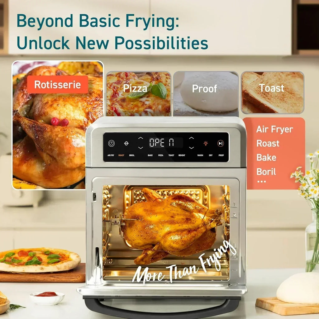 COSORI 11-in-1 air fryer 13-quart capacity combines grilling toasting baking and reheating wourant