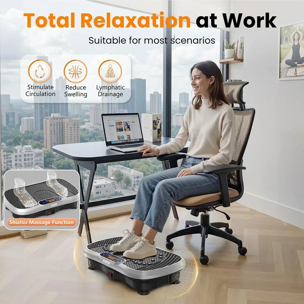 AXV Vibration Plate Fitness Platform Trainer Suitable for men and women to lose weight wourant