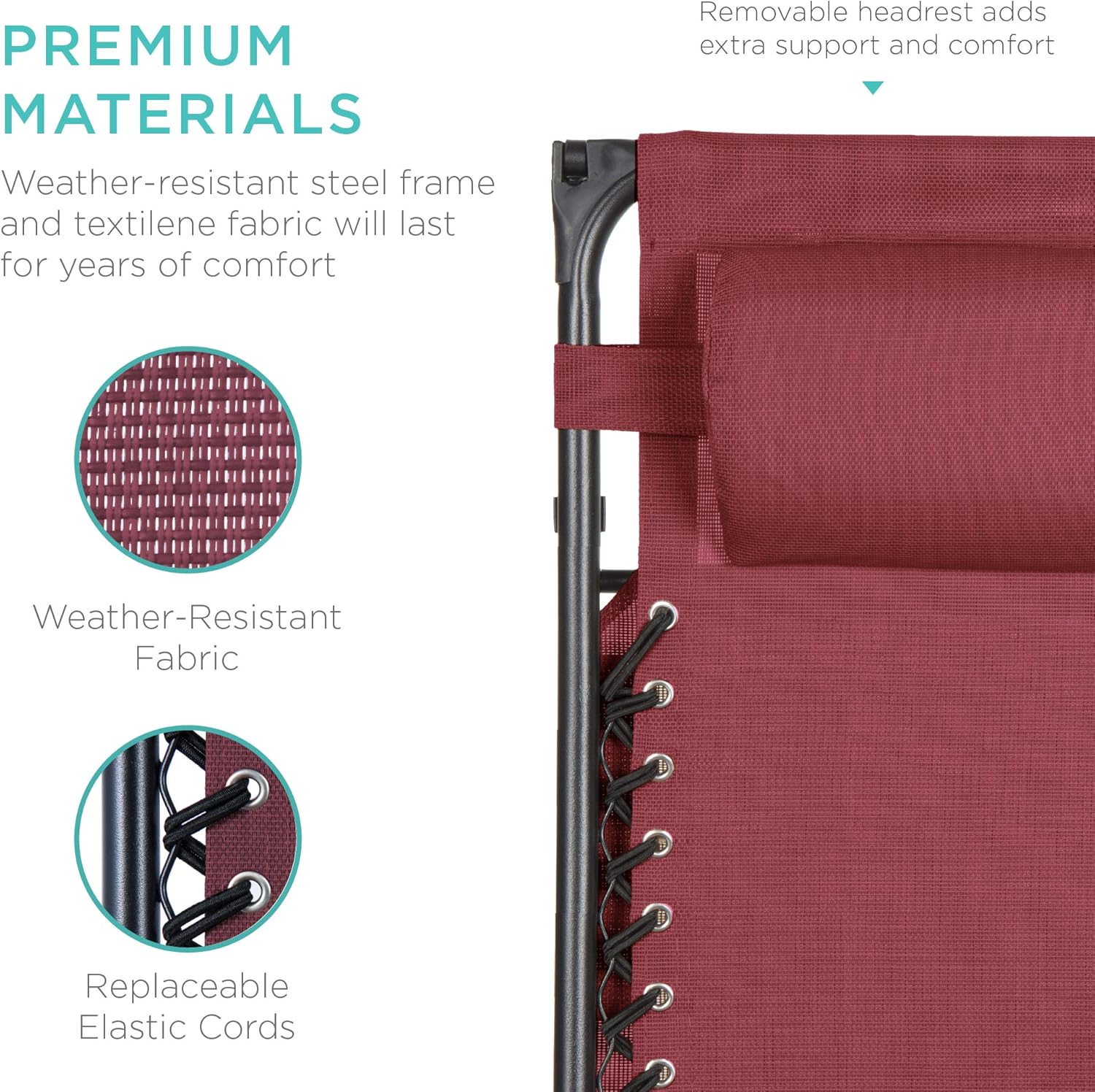 Best Choice Products Folding Zero Gravity Recliner Patio Lounge Chair Adjustable Canopy Shade wourant