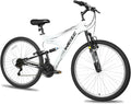 WEIZE Mountain Bike 26 27.5 inch Outdoor Hybrid Bikes 18-Speed High-Carbon Steel Full Suspension wourant