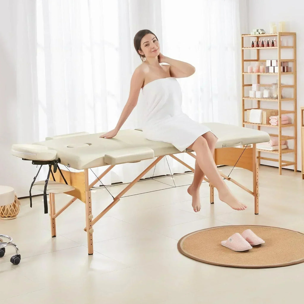 Yaheetech Massage Table Portable Lash Beds Spa Bed Massage Couch Foldable Spa Tables wourant