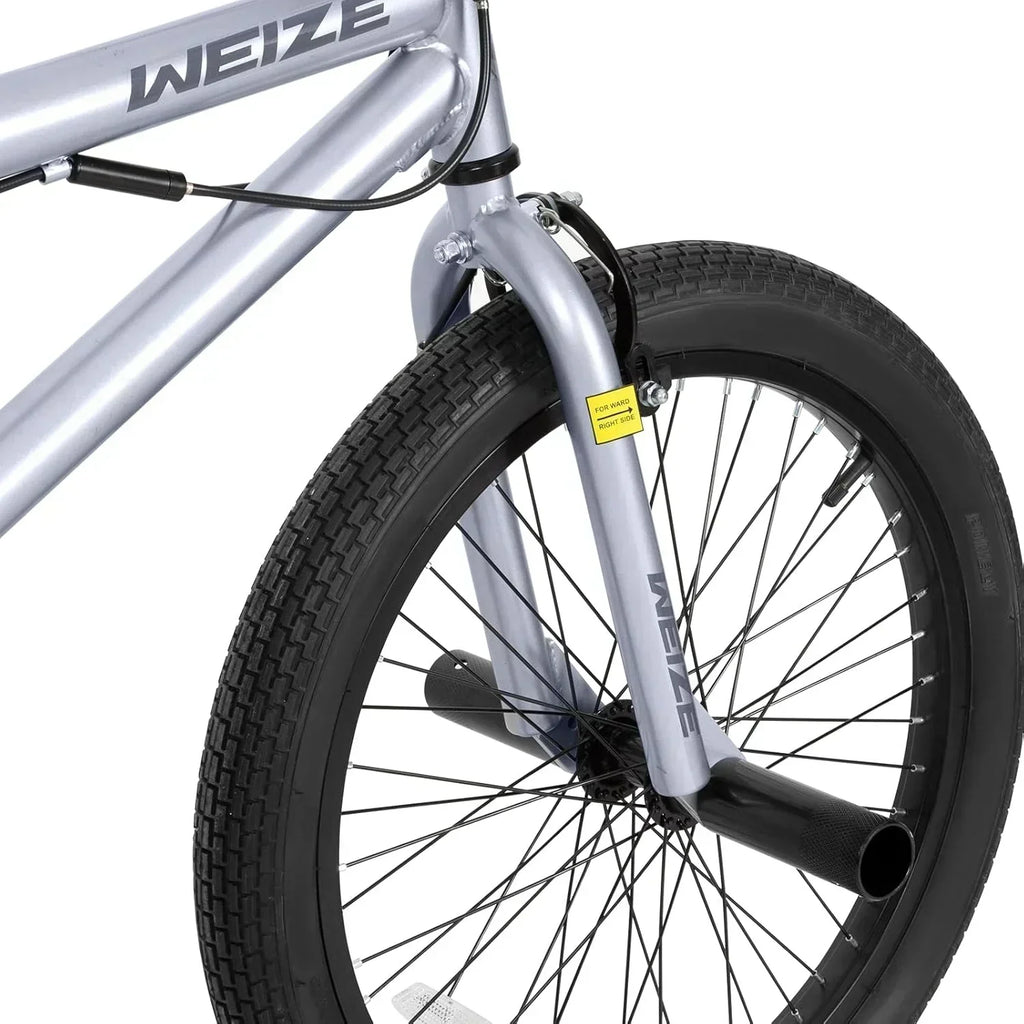 WEIZE Freestyle BMX Bicycle 20 Inch Stunt Bike for Kids and Adults Men and Women High Strength wourant