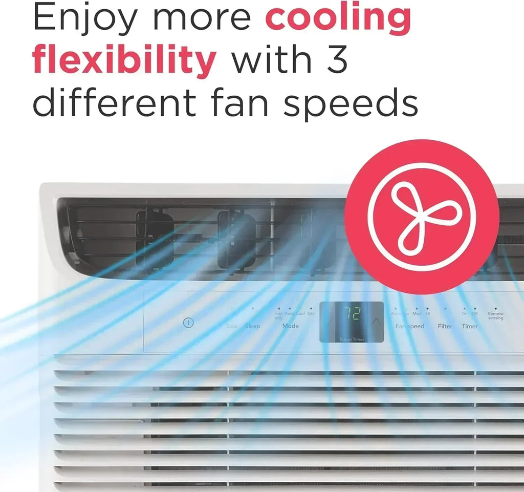Frigidaire 5,000 BTU Window Air Conditioner Remote Control Cools Up to 150 Sq. Ft. Quiet Operation wourant