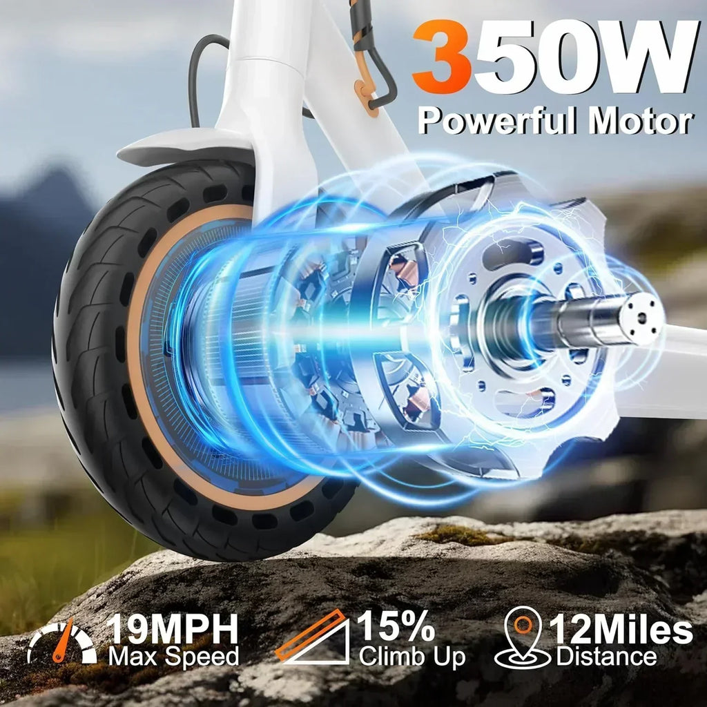 Electric Scooter 350W/500W Motor Top Speed 19/22 mph Max 16/23/28Miles Ranges Foldable E Scooter wourant
