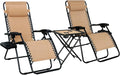 Amazon Basics Outdoor Patio Mesh Adjustable Zero Gravity Lounge Chair Recliners set of 2 wourant