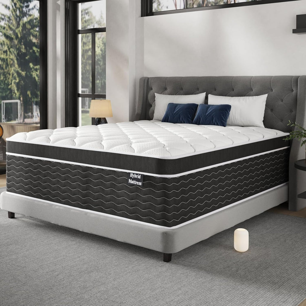 Full Size Mattress 10 Inch Full Size Mattress in a Box Medium Plush Hybrid Mattress wourant