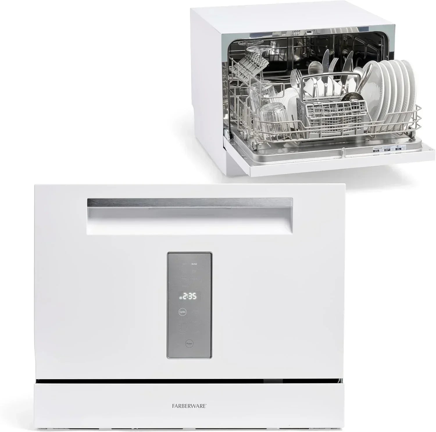Farberware Compact 6-Station Dishwasher Portable Mini Countertop Dishwasher wourant
