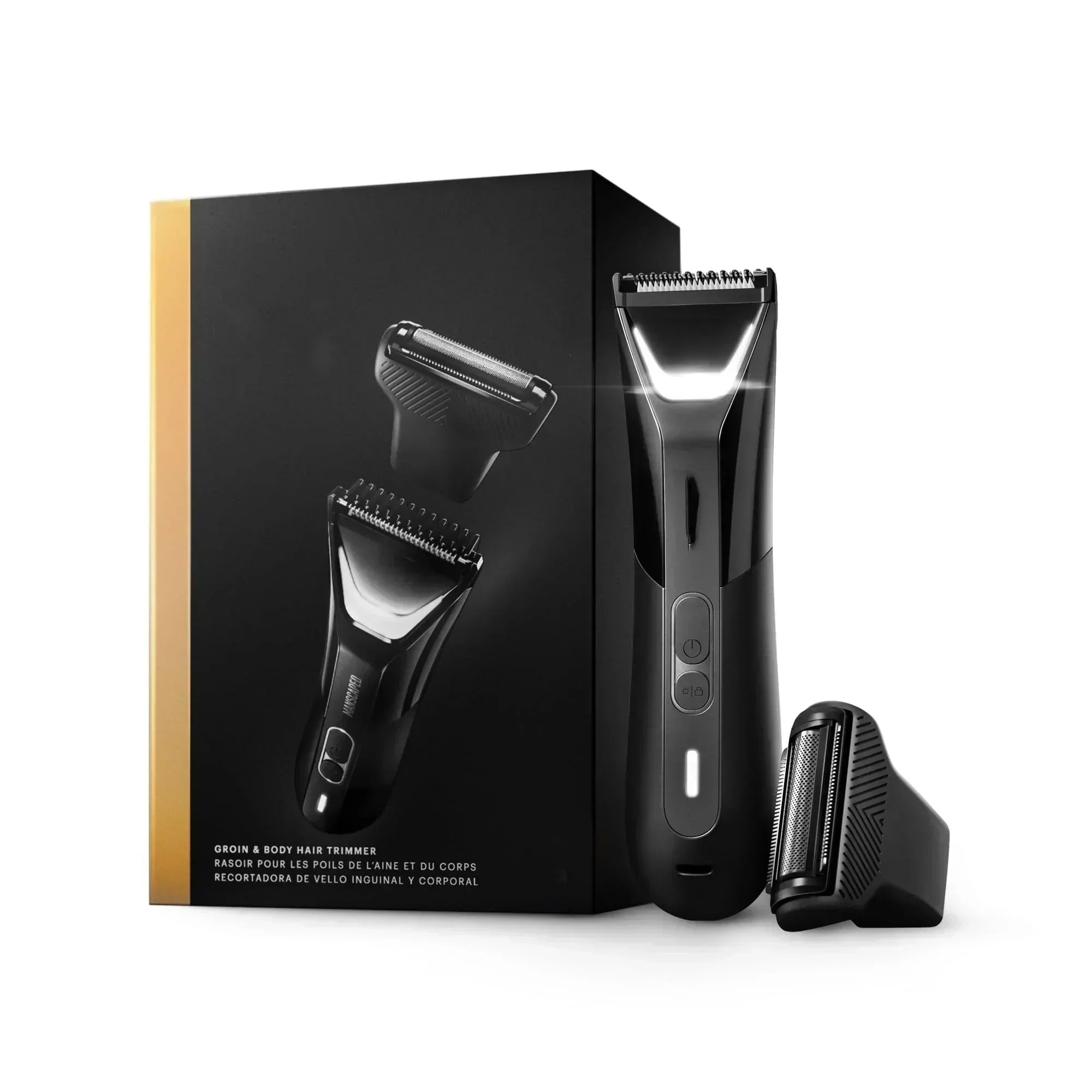 Body Hair Trimmer Foil Blades Waterproof Wet/Dry Groomer USB-C Rechargeable with Travel Pouch wourant