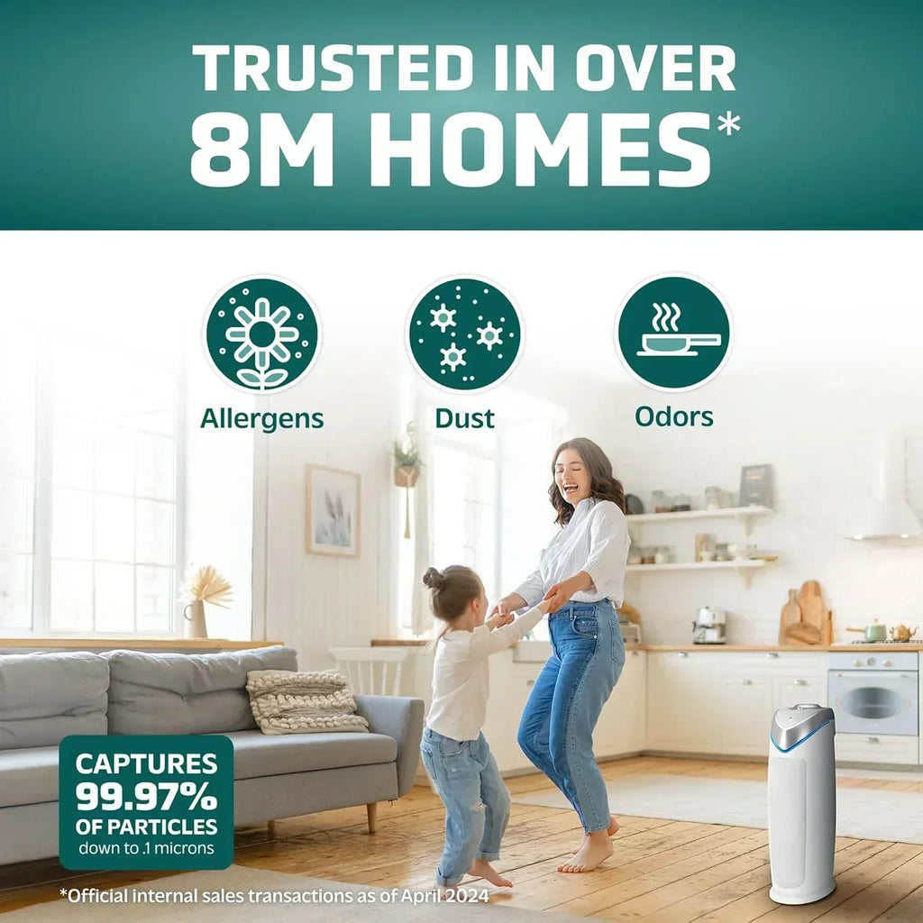 Home air purifier with HEPA pure filter wourant
