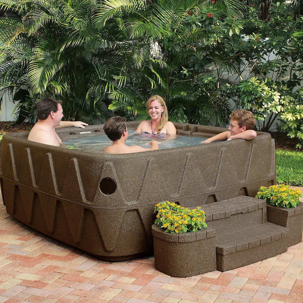 Aquarest Spas Jet Square Plug And Play Hot Tub with Ozonator wourant