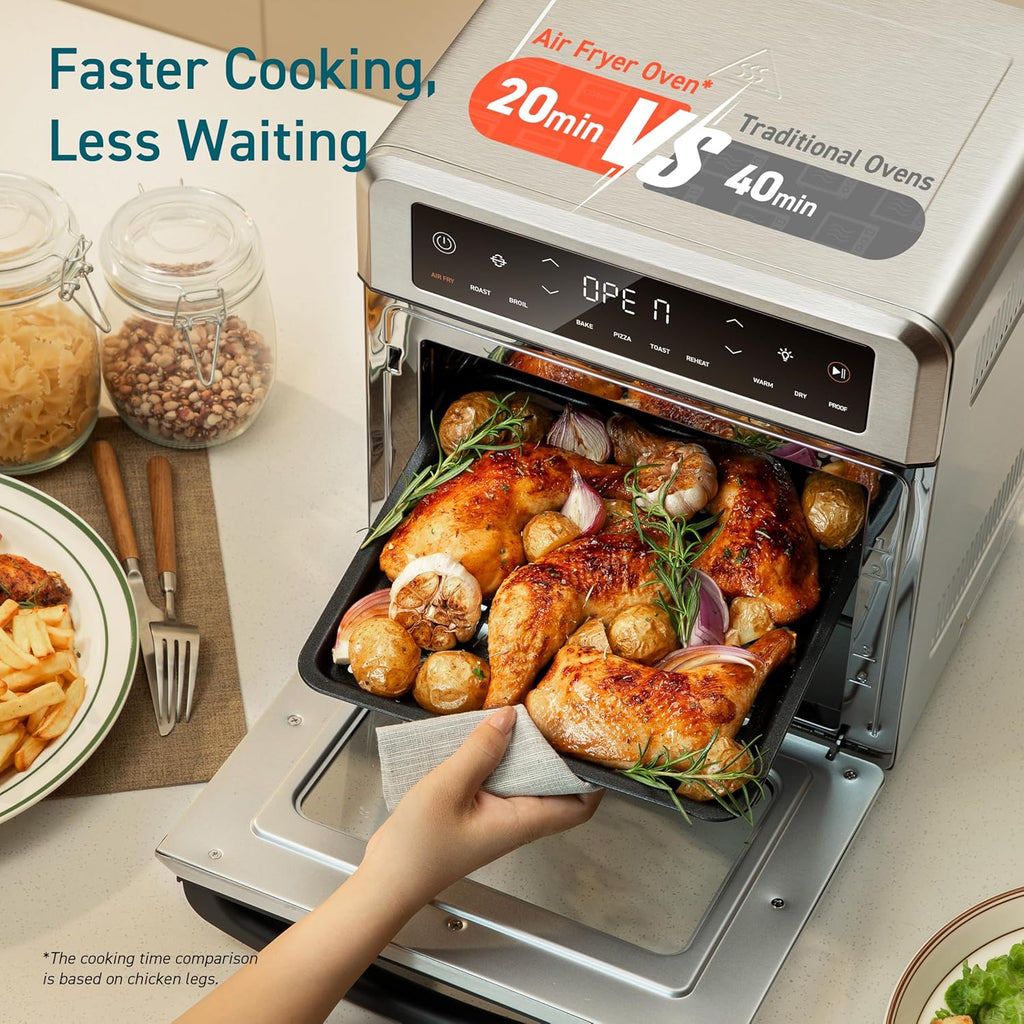 COSORI 11-in-1 air fryer 13-quart capacity combines grilling toasting baking and reheating wourant