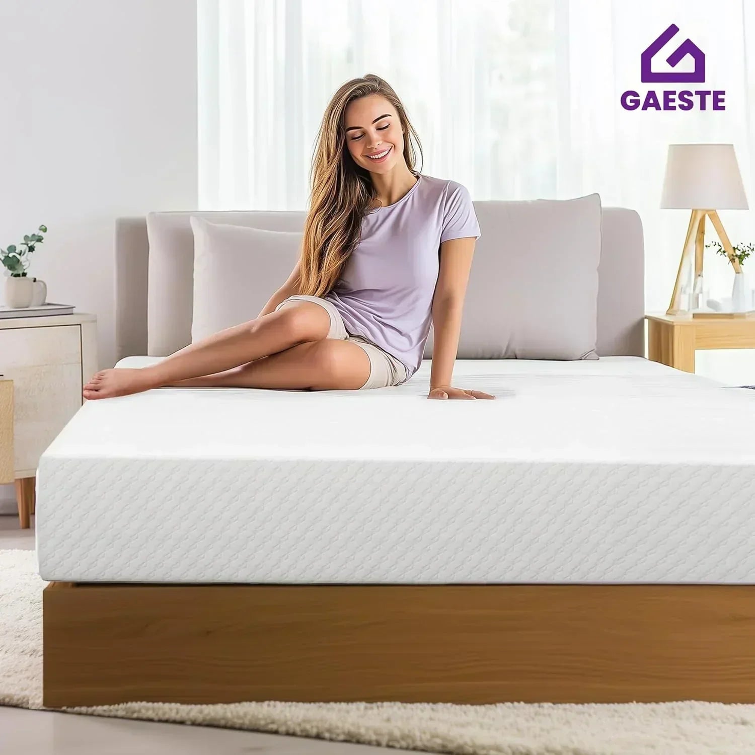 GAESTE 8-inch Fully Cooling Gel Memory Foam Mattress Mattress-in-a-Box wourant
