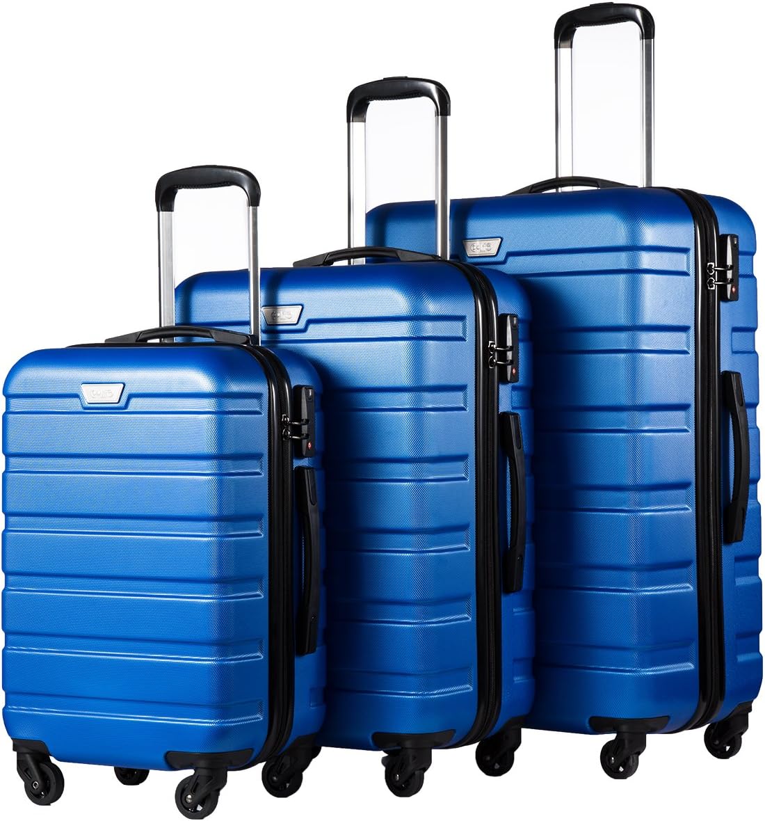 Coolife Luggage 3 Piece Set Suitcase Spinner Hardshell Lightweight TSA Lock wourant