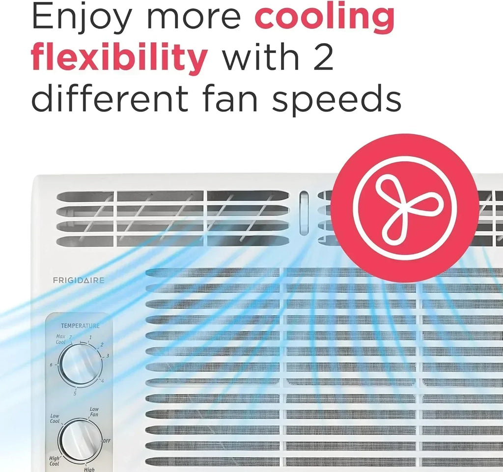 Frigidaire 5,000 BTU Window Air Conditioner Remote Control Cools Up to 150 Sq. Ft. Quiet Operation wourant