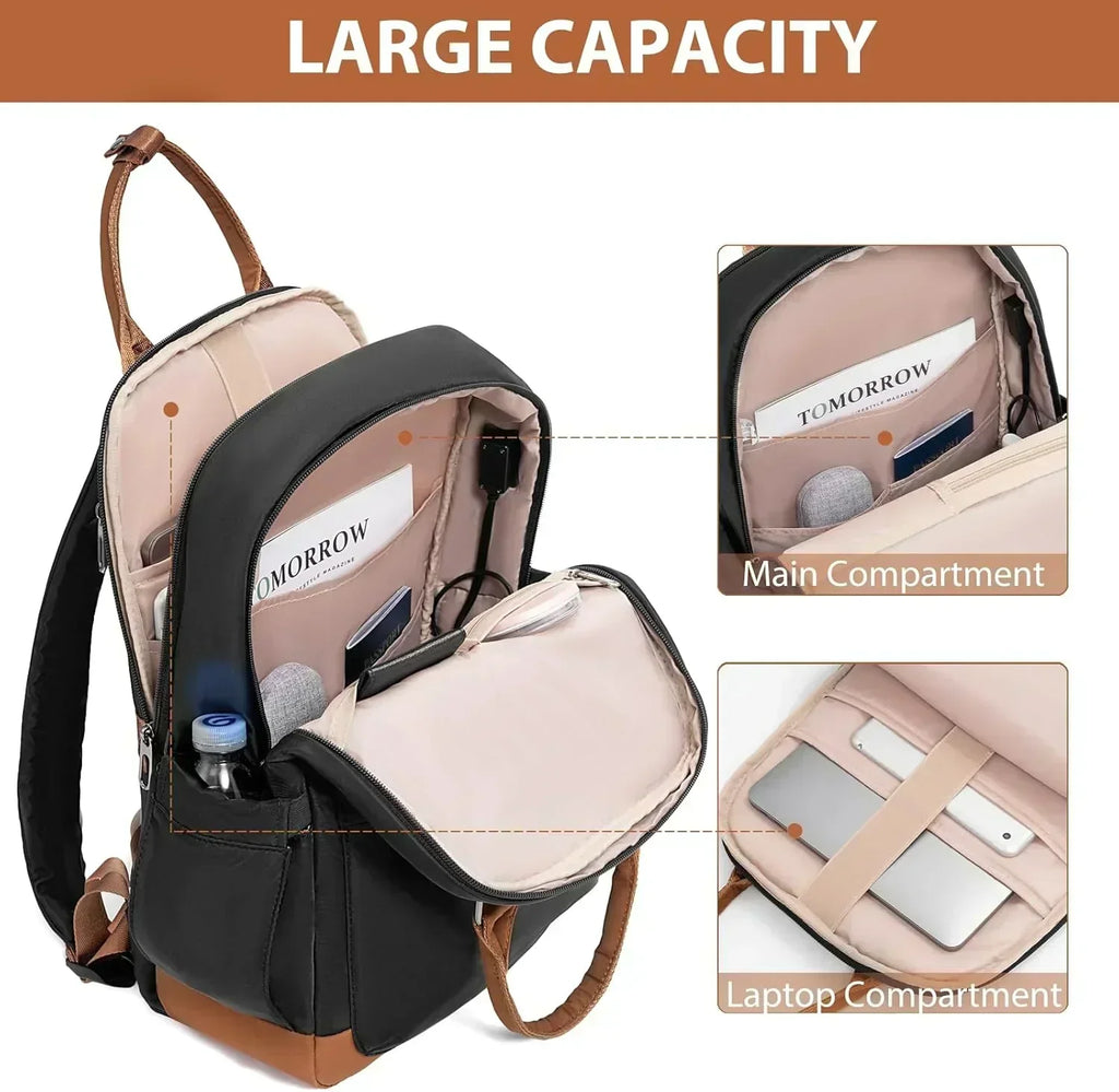 LONG VACATION 6 Piece Luggage Set Carry on Suitcase with ABS+PC hardshell Spinner Wheels wourant