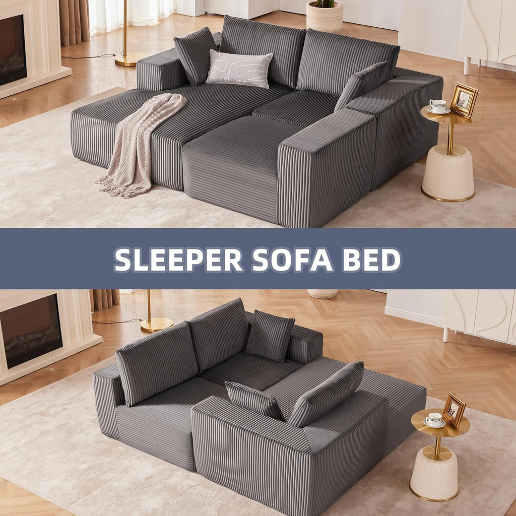 108-inch modular sofa cloud modular sofa with deep seat and reclining chair upholstered sofa wourant