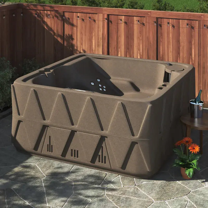 Aquarest Spas Jet Square Plug And Play Hot Tub with Ozonator wourant