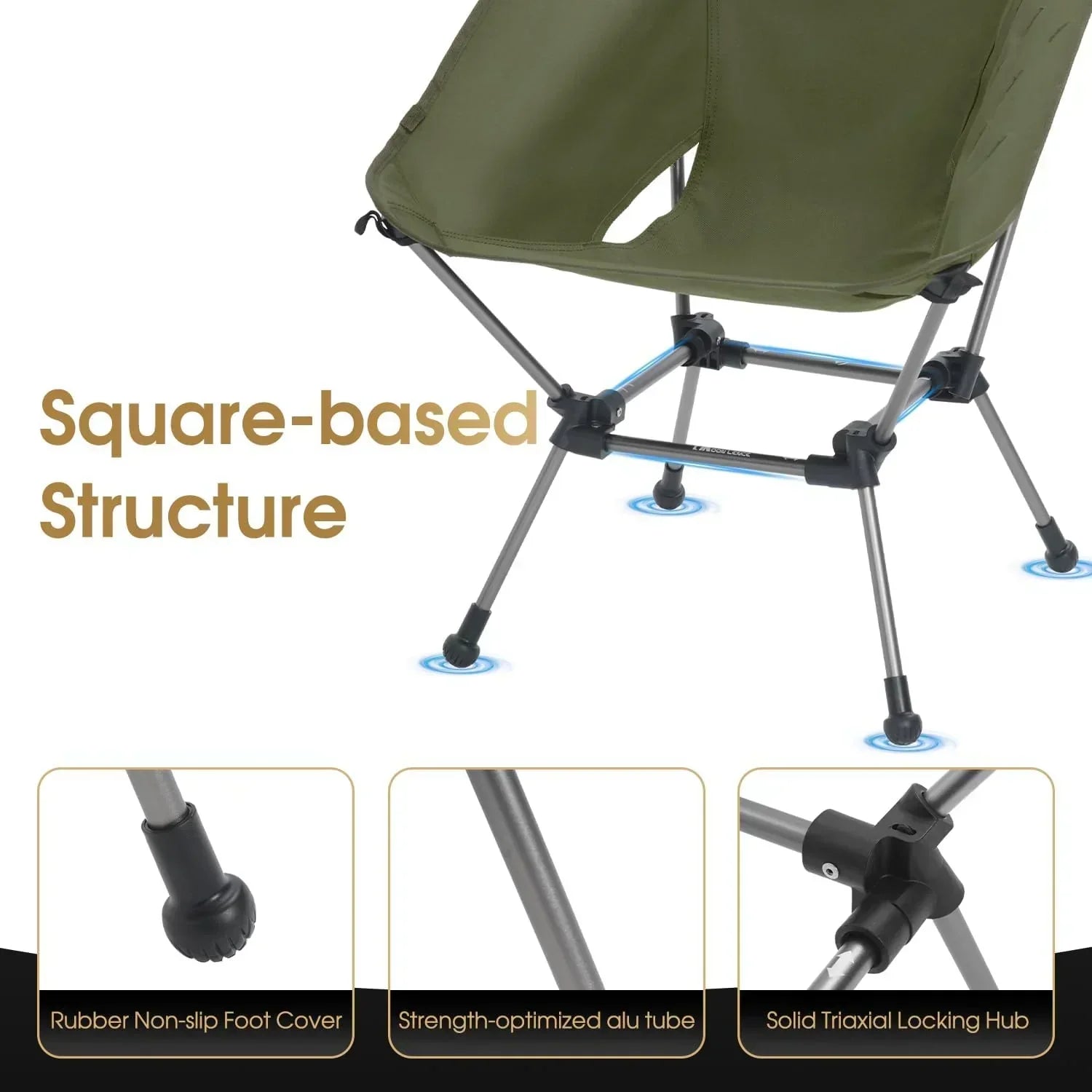 Portable Camping Chair Plus Folding Chair for Backpacking and Hiking wourant