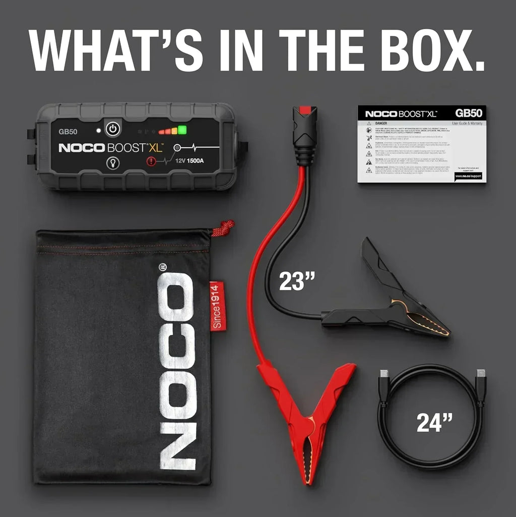 NOCO Boost XL GB50 1500 Amp 12-Volt UltraSafe Lithium Jump Starter Box Car Battery Booster Pack wourant