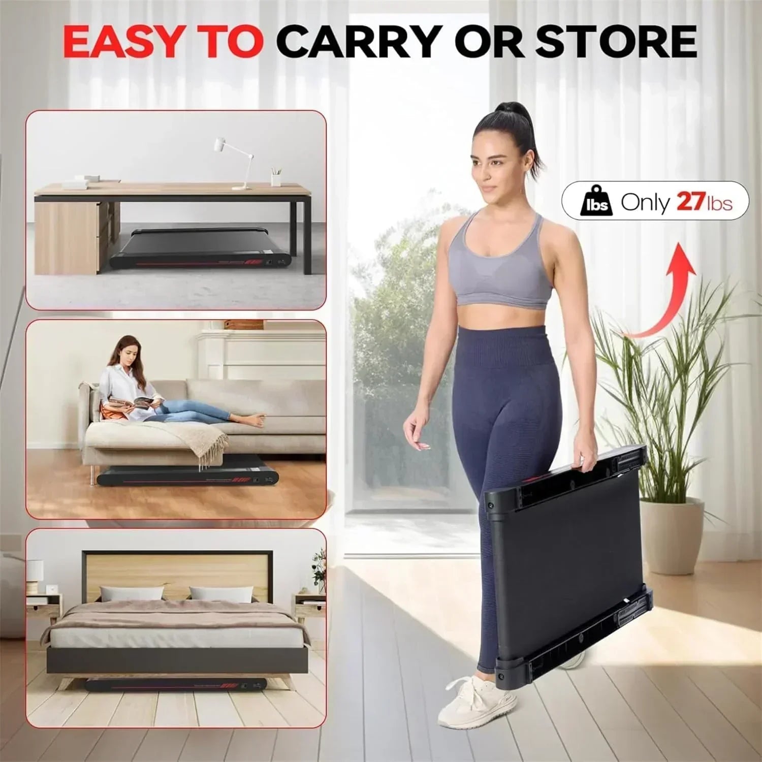 Sperax Walking Vibration Pad with APP 3 in 1 Under Desk Treadmill Walking Treadmill Pad wourant