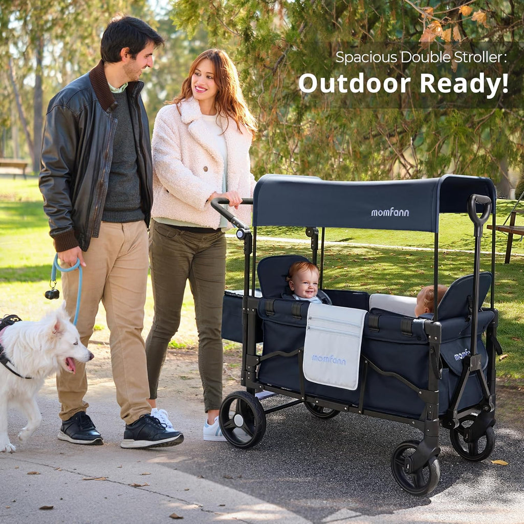 Stroller Wagon for Kids Wagon Stroller Toddlers 2 Seaters All-Terrain Baby Wagon Outdoor wourant
