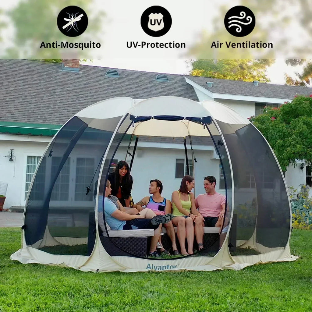 Alvantor Screen House Gazebo Pop Up Igloo Screened Canopy Tent with Mosquito Netting Sides wourant