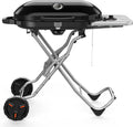Propane Gas BBQ Grill 2-Burner Barbecue Grills with Cast Iron Frying Pan and Grates Combo wourant