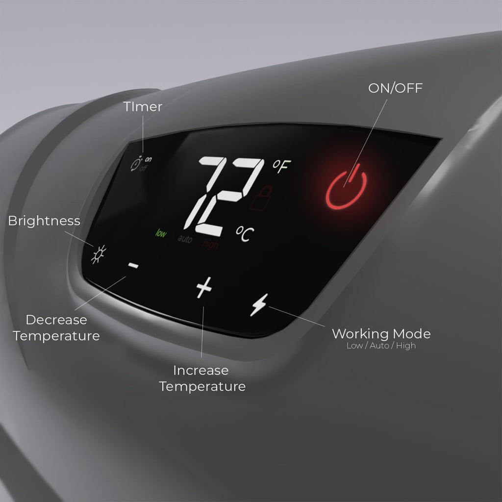 Heat Storm HS-1500-PHX-WIFI Infrared Heater, Wifi Wall Mounted wourant