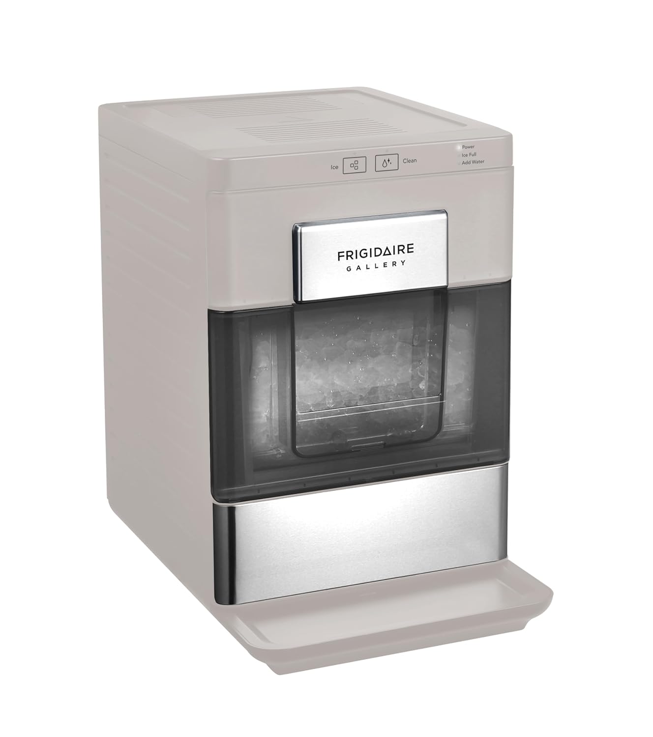 Frigidaire Gallery, 33 Lbs. Countertop Ice Maker, Nugget Shaped Ice, Stainless Steel Trim (Black) woonhhop