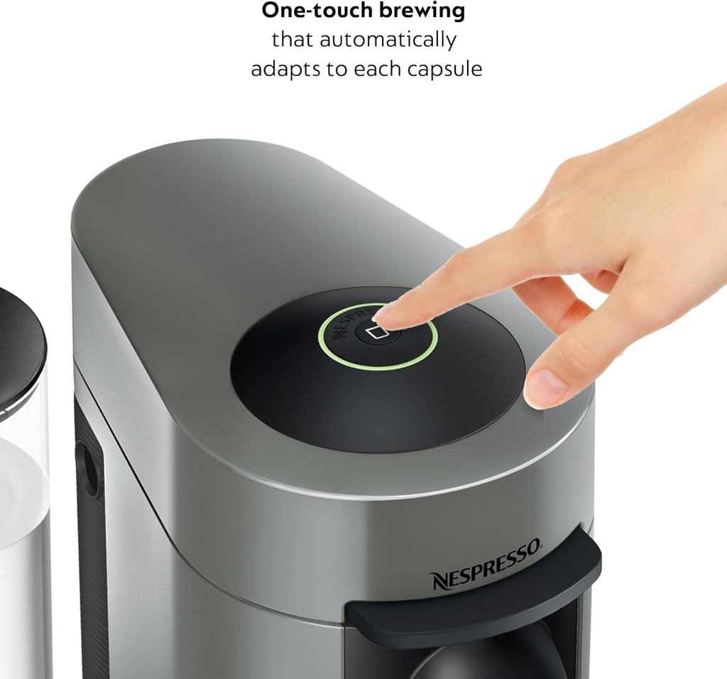 Nespresso Vertuo Plus Coffee and Espresso Maker by De'Longhi, Grey wourant