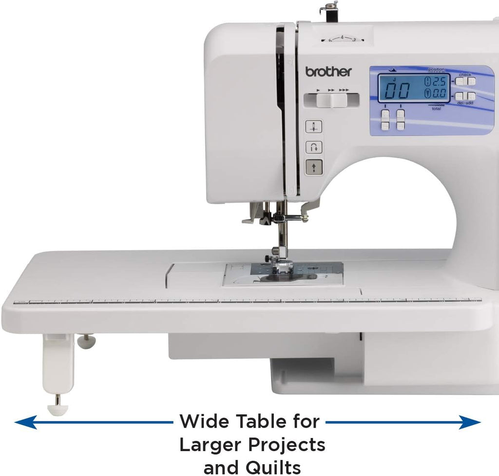 Brother HC1850 sewing and quilting machine, 185 built-in stitches, LCD display wourant