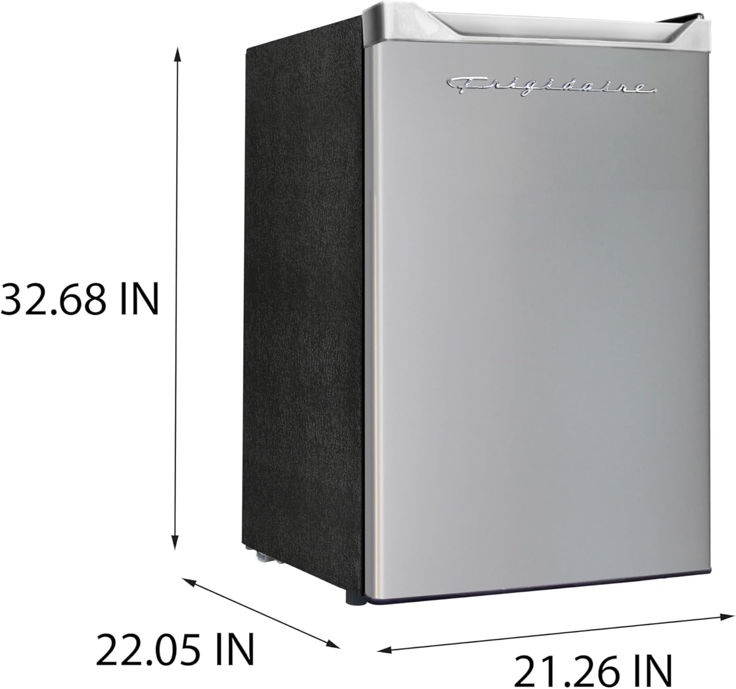 Frigidaire Upright Freezer, 6.5 cu. ft., Deep Freeze, Vinyl Coated Metal with Wire Shelving, Compact for Kitchen, RV, Dorm, Cabin, and Trailer, Platinum Design Series, Silver - 21D x 23W x 56H wourant