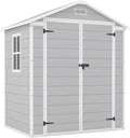 Patiowell 6x4 FT Plastic Outdoor Storage Shed with Floor, Resin Outdoor Storage Shed wourant