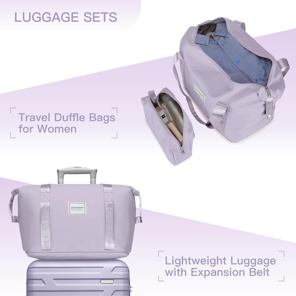 Luggage 6-piece hardshell expandable suitcase lightweight travel carry-on luggage set wourant