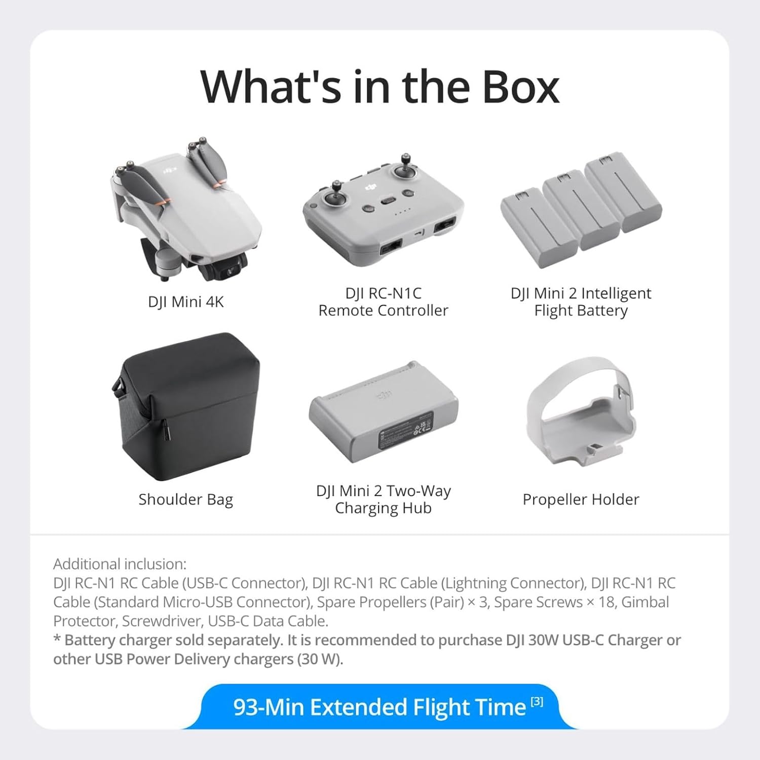 DJI Mini 4K, Drone with 4K UHD Camera for Adults, Under 249 g, 3-Axis Gimbal Stabilization, 10km Video Transmission, Auto Return, Wind Resistance, 1 Battery for 31-Min Max Flight Time, Intelligent Flight wourant