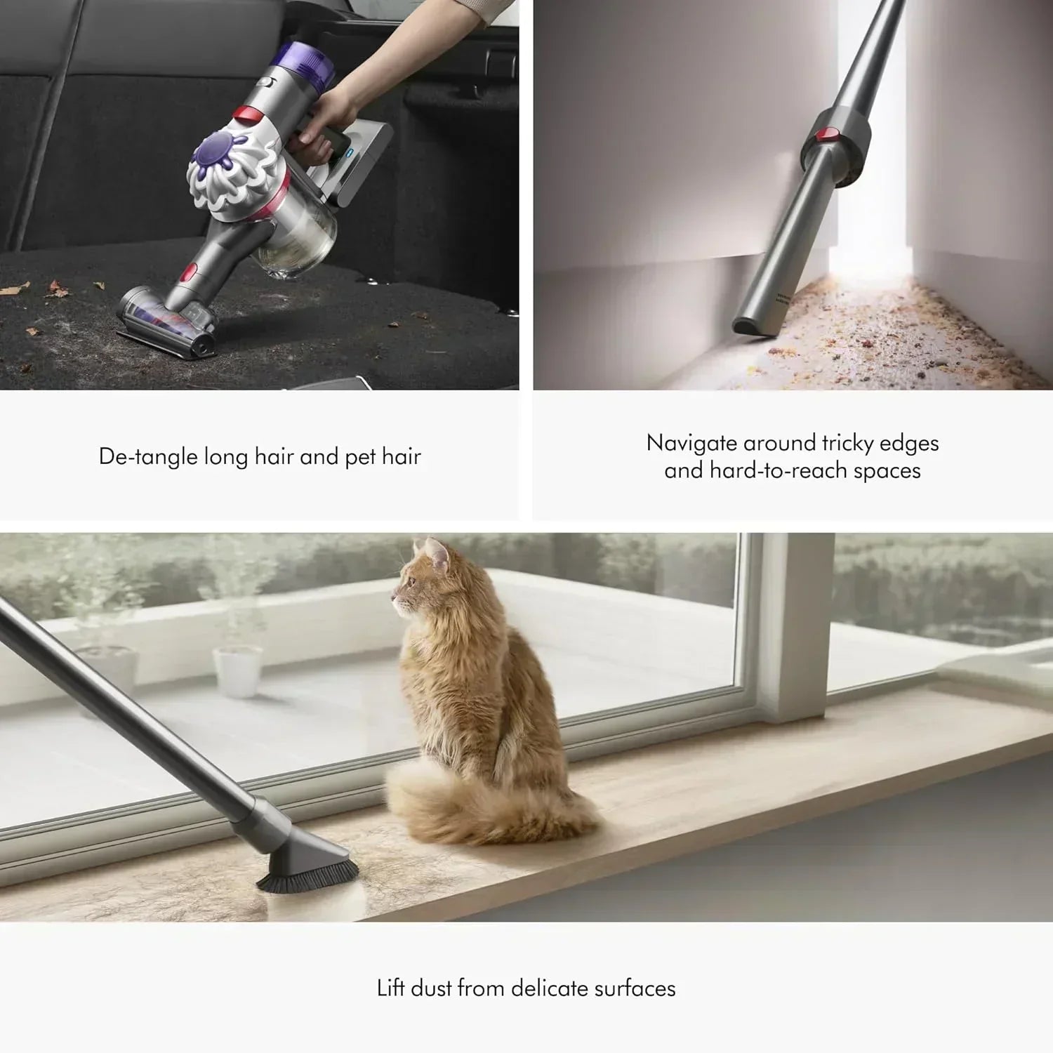 Cordless vacuum cleaner silver/nickel wourant