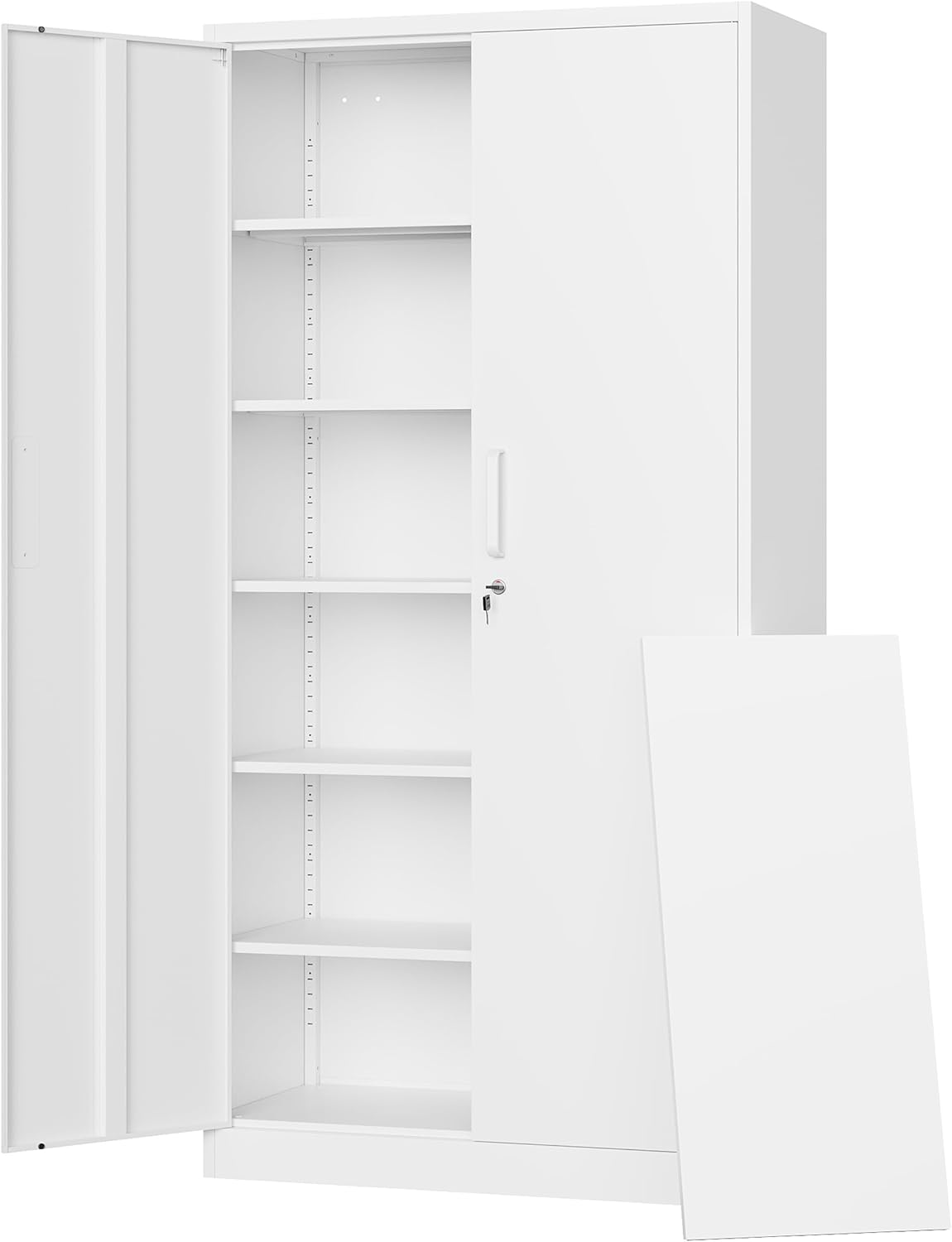 Letaya Metal Garage Storage Cabinets with Lock-72 Tall Tool Organizer Steel Lockers wourant
