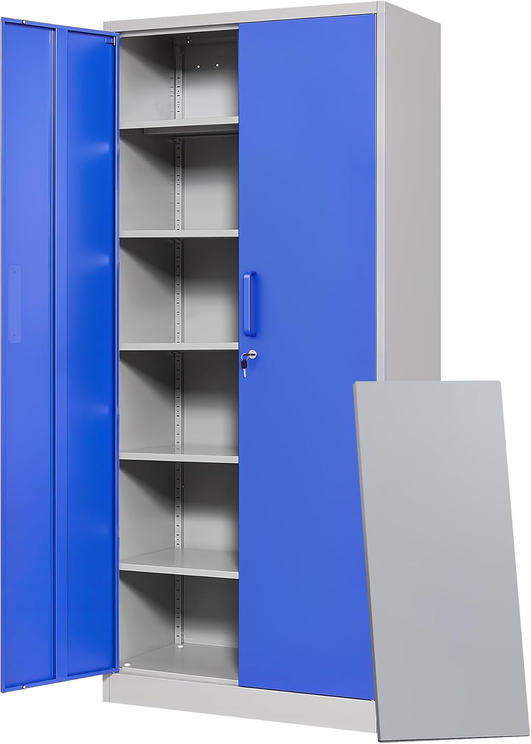 Letaya Metal Garage Storage Cabinets with Lock-72 Tall Tool Organizer Steel Lockers wourant