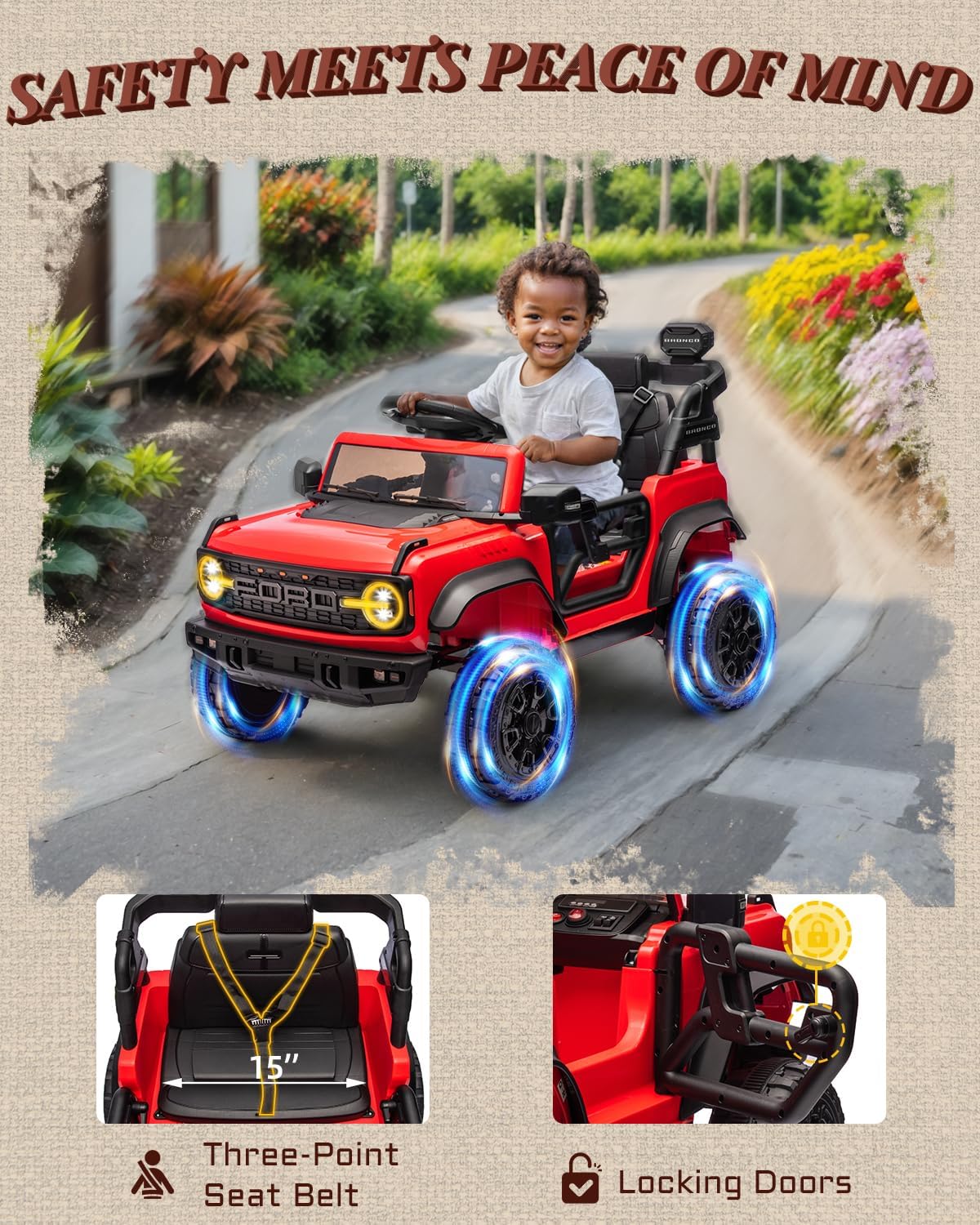 Kids Pink Ride-On Truck Battery Powered Electric Toy Car wourant