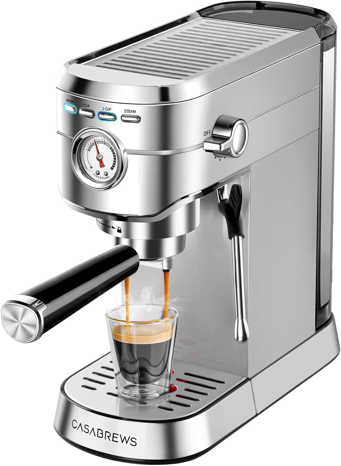 CASABREWS CM5418 Espresso Machine 20 Bar, Small Espresso Maker wourant