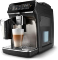 Philips 3300 Series Fully Automatic Espresso Machine with LatteGo Milk System and integrated grinder, 6 Hot & Iced Coffee Pre-Sets, 40% Quieter SilentBrew, 15-Bar Pressure, Glossy Black (EP3341/50) woonhhop
