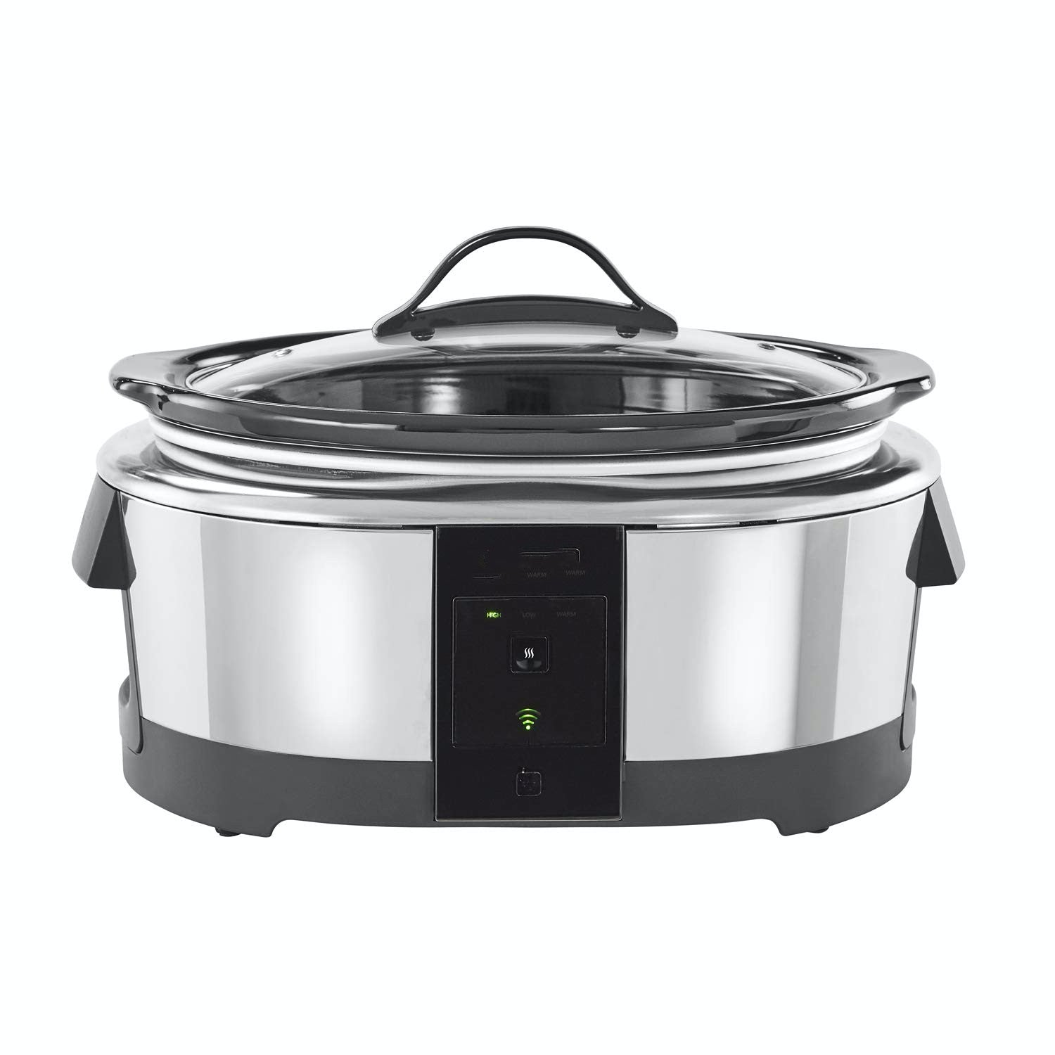 6 Quart Programmable Slow Cooker and Food Warmer Works with Alexa, Stainless Steel (2139005) wourant