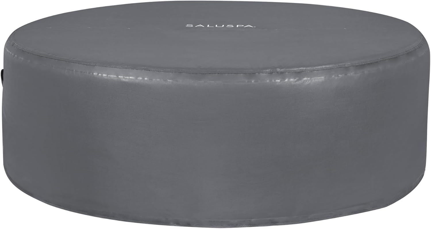 Bestway SaluSpa Miami EnergySense AirJet Inflatable Hot Tub Spa (71" x 26") | Portable Hot Tub with 2 Covers (1 Energy-Efficient Thermal Cover and 1 Standard Cover) | Fits Up to 2-4 Persons | Black wourant