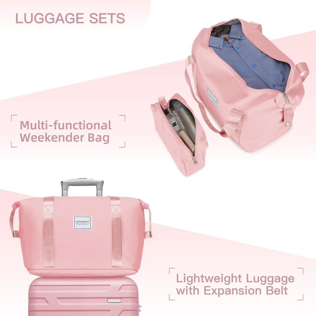 Luggage 6-piece hardshell expandable suitcase lightweight travel carry-on luggage set wourant