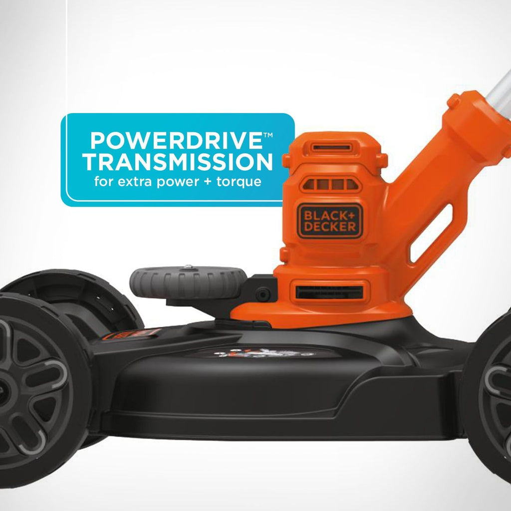 BLACK+DECKER 3-in-1 Corded Lawn Mower, String Trimmer & Edger, 12-Inch (BESTA512CM) wourant