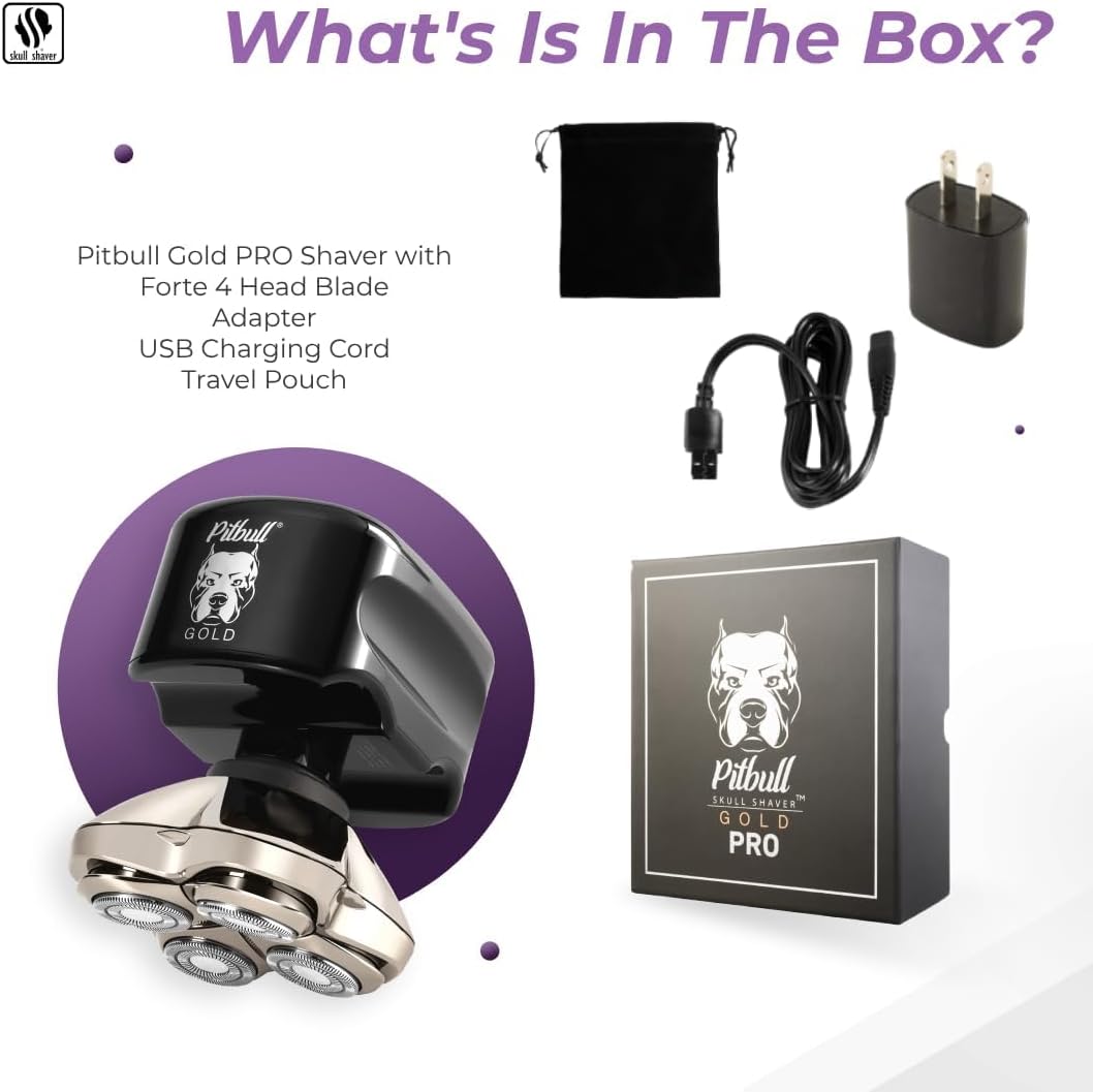 Pitbull Gold PRO Electric Head and Face Shaver wourant
