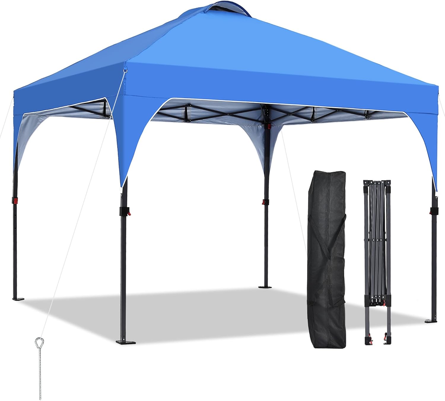 GDY 12x12 Pop Up Canopy Tent with 4 Sidewalls, Easy Set up with One Push Lift Gazebo wourant