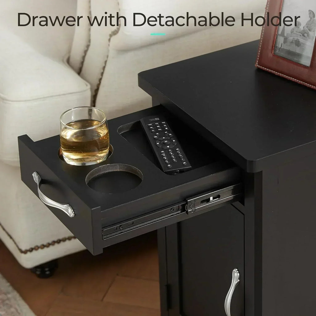 Farmhouse End Table Narrow Side Table Small Nightstand wourant